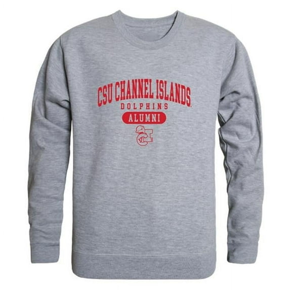 Men Cal State Channel Islands Dolphins Alumni Fleece, Heather Grey - Medium