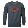thumbnail image 1 of Men Cal State Dominguez Hills Toros Dad Crewneck Fleece, Heather Charcoal - Medium, 1 of 1