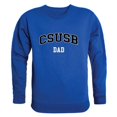 thumbnail image 1 of Men Cal State San Bernardino Coyotes Dad Crewneck Fleece, Royal Blue - Large, 1 of 1