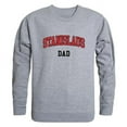 thumbnail image 1 of Men Cal State Stanislaus Warriors Dad Crewneck Fleece, Heather Grey - Small, 1 of 1