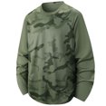 thumbnail image 1 of Men Camo Crew Neck Long Sleeve Athletic Shirts, Loose Fit Breathable Quick Dry Outdoor Sports Training Tops, 1 of 10