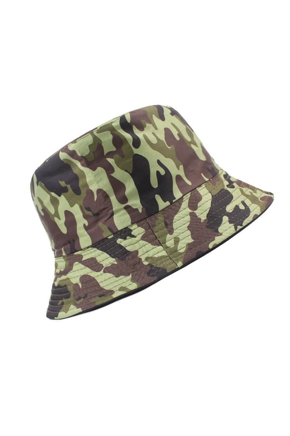 Men Women Camouflage Casual Cotton Fisherman Bucket Hat Outdoor Military Hunting Cap