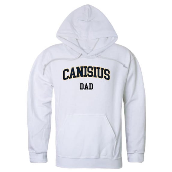 Men Canisius Golden Griffins Dad Hoodie, White - Large