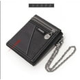 thumbnail image 1 of Men Canvas ID credit Card Holder Clutch Bifold Coin Purse Chain Wallet Pocket, 1 of 5