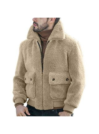 Best Deal for sgikjia Mens Fluffy Fuzzy Jacket Hooded Fleece Cardigans