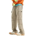 thumbnail image 1 of Men Cargo Pants Baggy Pants Loose Fit Joggers with Pocket Casual Mens Pants, 1 of 3