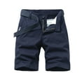 thumbnail image 1 of Men Cargo Pants Men's Casual Loose Classic Solid Color Sports Short Summer Thin Breathable Pants Mens Sweatpants Blue 33, 1 of 2