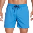 thumbnail image 1 of Men Cargo Pants Pockets Lightweight Beach Vacation Shorts Plain Drawstring Elastic Waist Athletic Shorts with Storage Bag, 1 of 7
