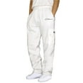 thumbnail image 1 of Men Cargo Pants With Pockets Male Fitness Running Trousers Drawstring Loose Waist Solid Color Pocket Loose Sweatpants Wear To Work Pants & Capris For Man, 1 of 6