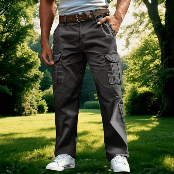 Men Cargo Pants Relaxed Fit Slim Fit Straight Leg Jogging Pants Men Mens Cargo Pants with Pockets