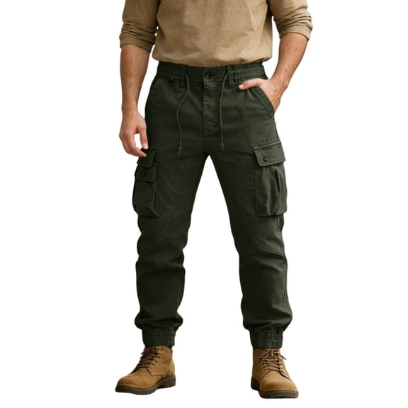 Men Cargo Pants Relaxed Fit Straight Leg Workout Pants Men's Casual Pants Men's Pants with Pockets