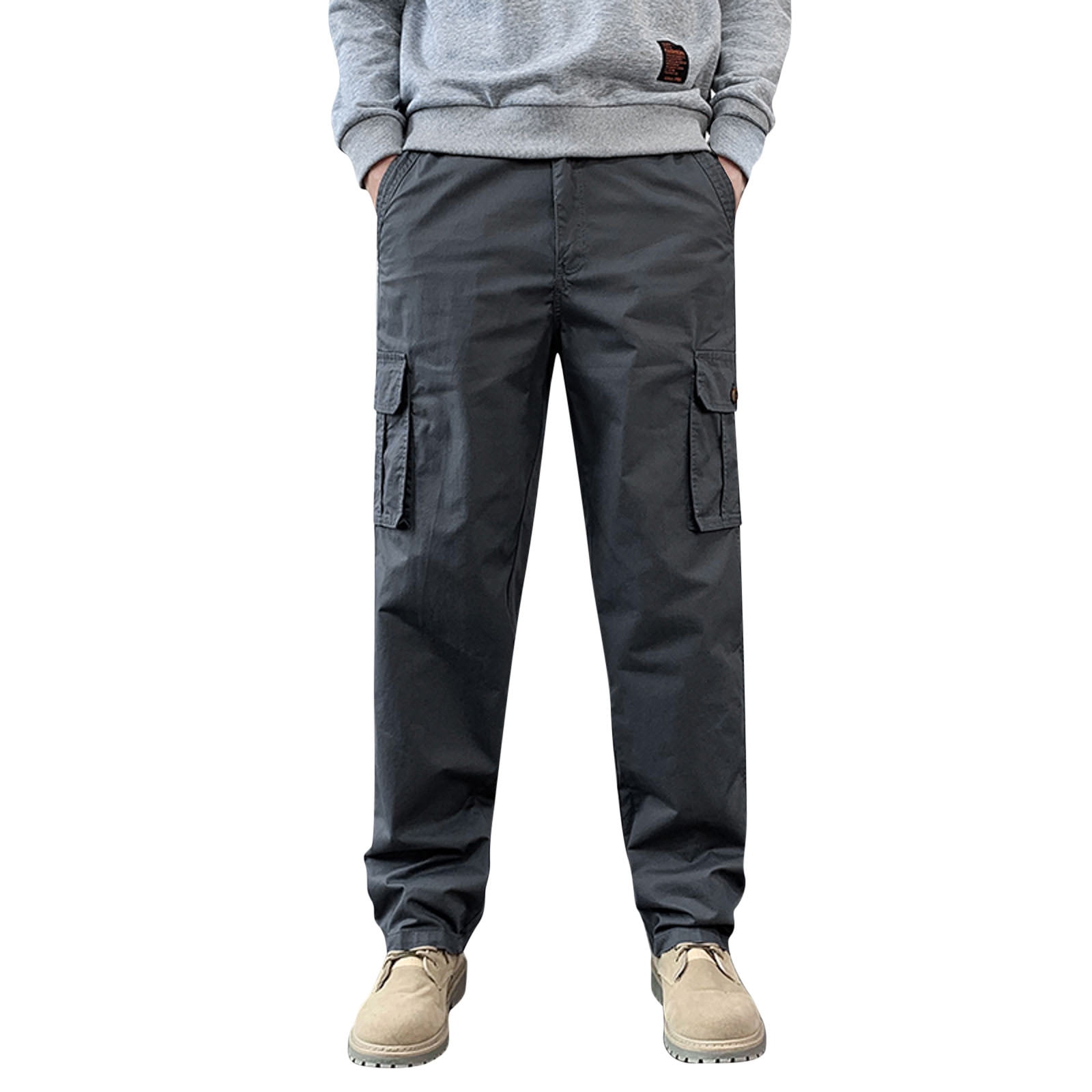Men Cargo Pants Slim Fit Blue Jeans Men Stretch Relaxed Fit Big and Tall Blue Jeans Men Stretch