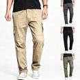 thumbnail image 1 of Men Cargo Pants Stretch Breathable Multi Storage Reinforced Hiking Outdoor Work Pants S-XL, 1 of 10