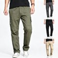 thumbnail image 1 of Men Cargo Pants Stretch Breathable Multi Storage Reinforced Hiking Outdoor Work Pants S-XL, 1 of 10