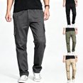 thumbnail image 1 of Men Cargo Pants Stretch Breathable Multi Storage Reinforced Hiking Outdoor Work Pants S-XL, 1 of 10