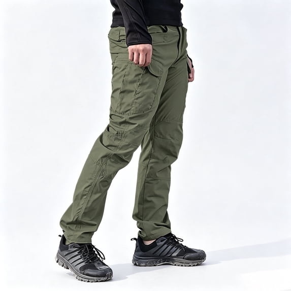 Men Cargo Pants Stretch Durable 6 Storage Regular Fit Outdoor Hiking Work Pants S-XXL