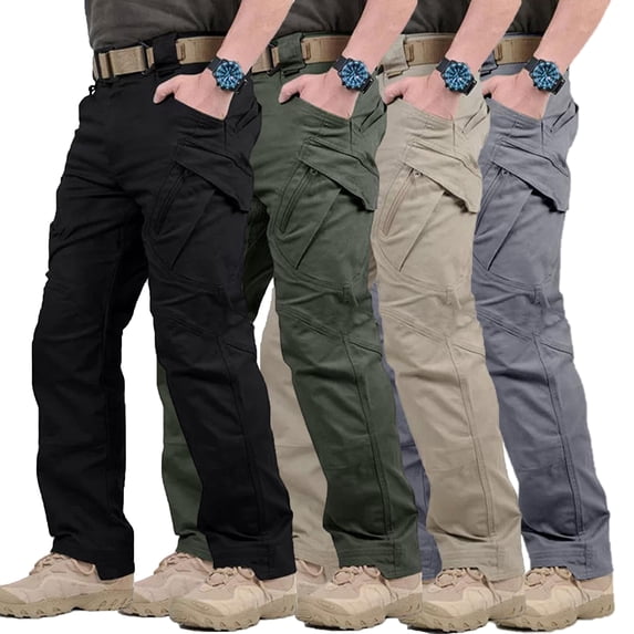 Men Cargo Pants Stretch Regular Fit All Terrain Durable Outdoor Casual Work Pants S-XXL(1 pack)
