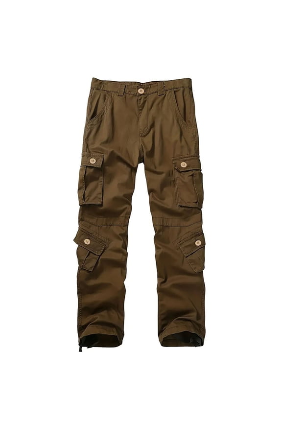 Men Cargo Pants Wild Overalls Stereoscopic with Pocket Overalls Loose Wear Outdoor Men's Pants
