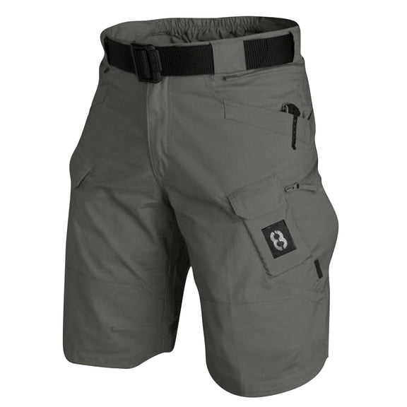 Men Cargo Shorts Outdoor Lightweight Quick Dry Multi Pocket Durable Stretch Waistband Shorts
