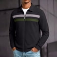 thumbnail image 1 of Men Casual Cardigan Sweaters Full Zipper Closure Long Sleeve Waffle Jackets, 1 of 6