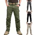 thumbnail image 1 of Men Casual Cargo Pants Regular Stretch Fit All Terrain Tough Hiking 6 Pocket Pants S-XXL, 1 of 10