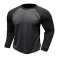 thumbnail image 1 of Men Casual Classic Vintage Long Sleeve Sweatshirts Crew Neck Tops Lightweight Baseball Active Pullovers, 1 of 5