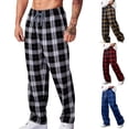 thumbnail image 1 of Men Casual Elastic Waist Trousers, Joggers, Sports Pajama Pants, Straight Leg, Drawstring, Quick Dry, Lightweight, Breathable, Daily, Workout, Lounge Pajamas, | AKLJWH,Black L, 1 of 7
