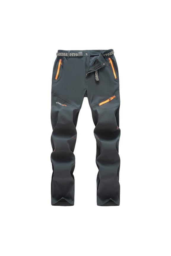 Men Casual Faddish Solid Patchwork Outwear Sports Zipper Pockets Pants Trousers