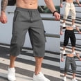 thumbnail image 1 of Men Casual Joggers Pants with Pockets Drawstring Elastic Waist Slim Fit Lightweight Breathable Quick Dry For Gym Workout Running Daily Streetwear | Zenithor,Black 2XL, 1 of 9