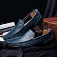 thumbnail image 1 of Men Casual Loafers Comfortable Leather Casual Shoes Men Sneakers New Spring Male Walking Loafers Casual Slip On Men Shoes, 1 of 6