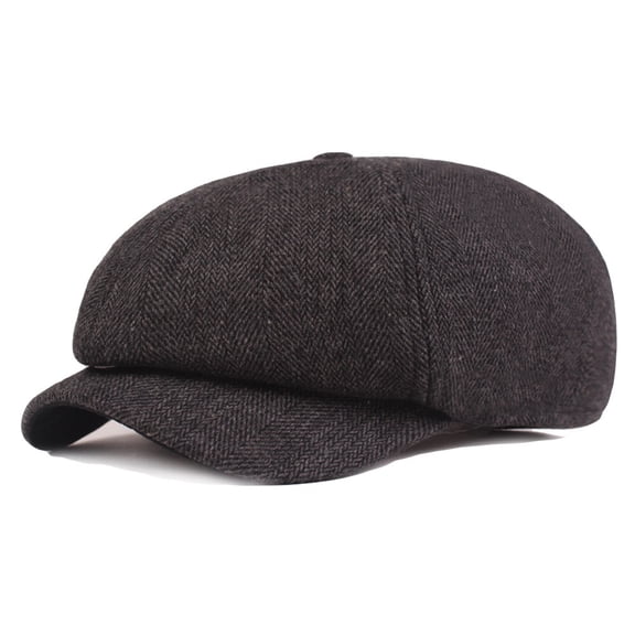 Men Casual Newsboy Caps Golf Beret Cabbie Driving Hat Winter Outdoor Warm Hats