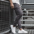thumbnail image 1 of BJUTIR Men Casual Pants Mens Casual Fitness Patchwork Bodybuilding Pocket Skin Full Length Sports Pants, 1 of 5