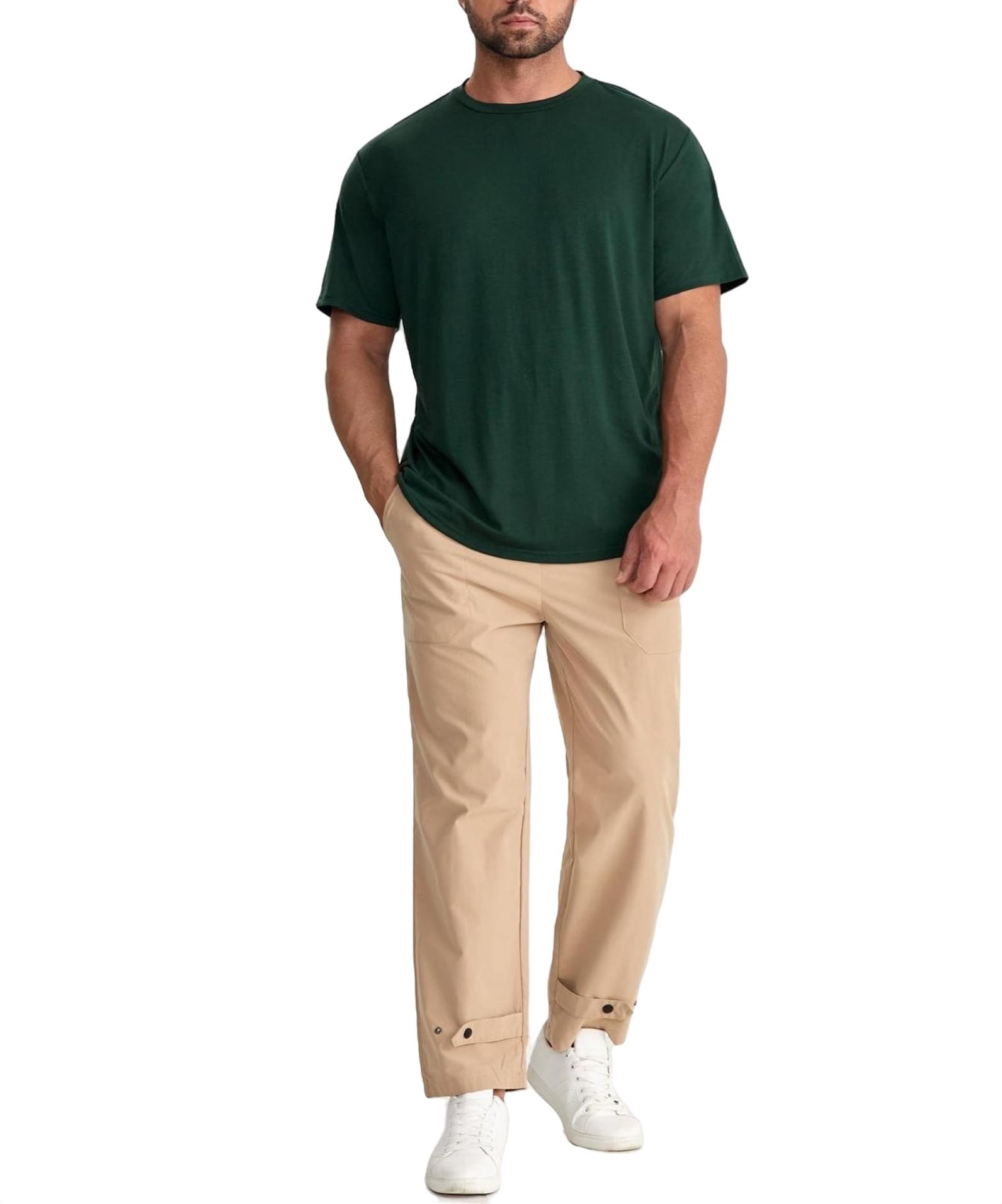 Men's Plus Size Round Neck Short Sleeve T-Shirt