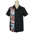 thumbnail image 1 of Men Casual Shirts Panel Pattern Button Down Shirt, 1 of 6