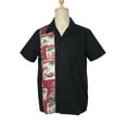 thumbnail image 1 of Men Casual Shirts Panel Pattern Button Down Shirt, 1 of 6