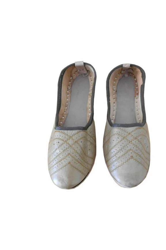 Men Casual Shoes Handmade Indian Oxfords Mojaries Espadrille Jutties Flats US 7