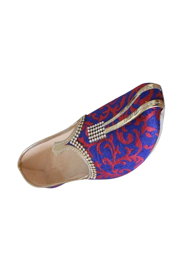 Men Casual Shoes Indian Handmade Leather Jutties Khussa Flats Mojaries US 8-12