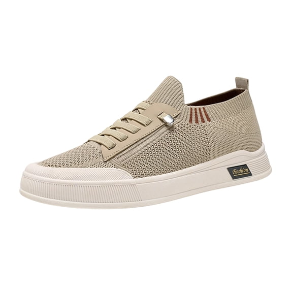 Men Casual Shoes Slip On Loafers Comfort Walking Work Shoes Speed Laces Sneakers Lightweight Breathable, 43