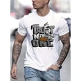 thumbnail image 1 of Men Casual Short Sleeve Tee 1 Pcs 100% Heavy Cotton - Comfortable Crew Neck, Soft Adorable Tees Tops, 1 of 12