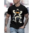 thumbnail image 1 of Men Casual Short Sleeve Tee 1 Pcs 100% Heavy Cotton - Comfortable Crew Neck, Soft Adorable Tees Tops, 1 of 9