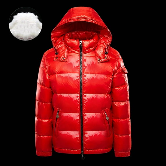 Men Casual Solid Fashion Long Sleeve Warm Zipper Closure Outwear Coat JacketMens Corduroy Shacket Lapel Collar Zip Up Faux Fur Winter Jackets Mens Red Cardigan