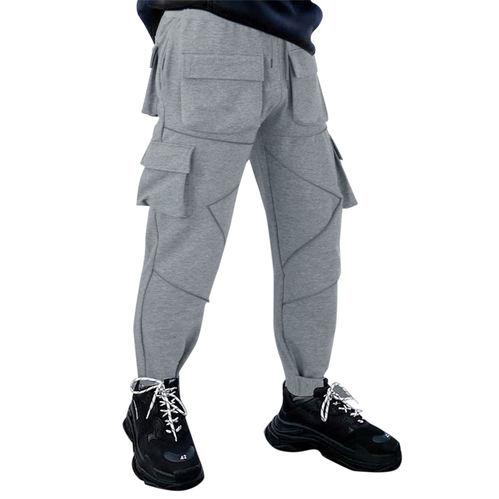 Men Casual Sport Pants Mens Cargo Pants Hop Techwear Harem Pant Jogger Sweatpants With Pockets