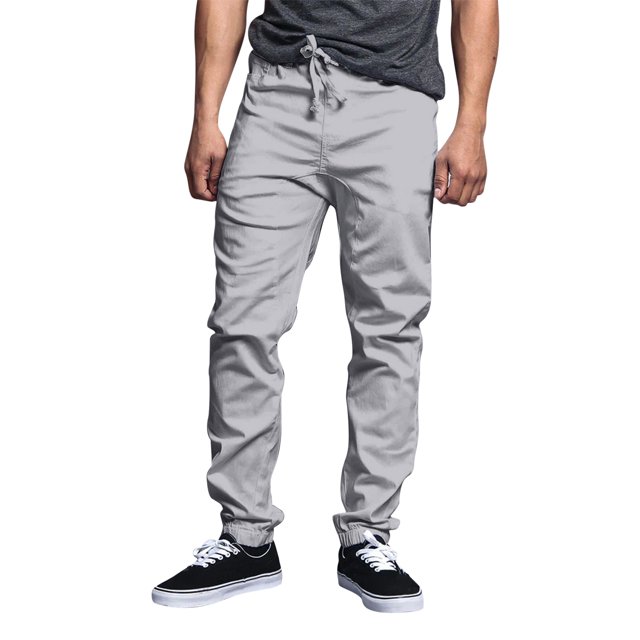 Men Casual Sport Pants Mens Four Seasons Street Leisure Sports Jogging Tie Feet Solid Color