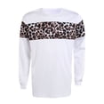 thumbnail image 1 of Men Casual Spring Autumn Sweatshirt, Leopard Printed Patchwork Pullover, 1 of 8