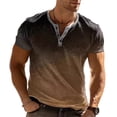 thumbnail image 1 of Men Casual Streetwear Button-Down Short Sleeve T Shirt Male Tees Tops Summer, 1 of 10