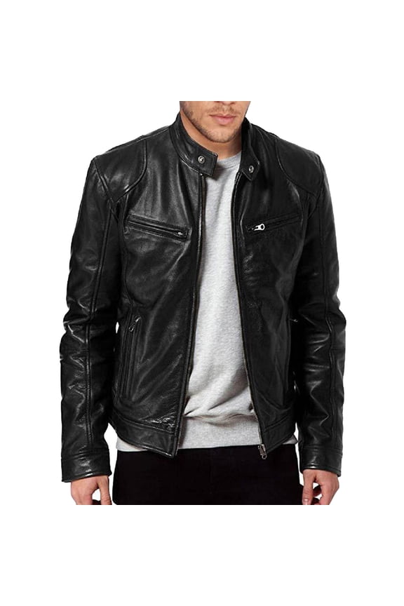 Men Casual Winter Warm Top Blouse Thickening Coat Outwear Top Blouse Jacket