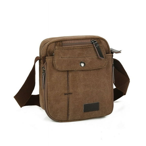 Men Causal Multifunctional Canvas Messenger Handbag Outdoor Shoulder Sling Travel Bag