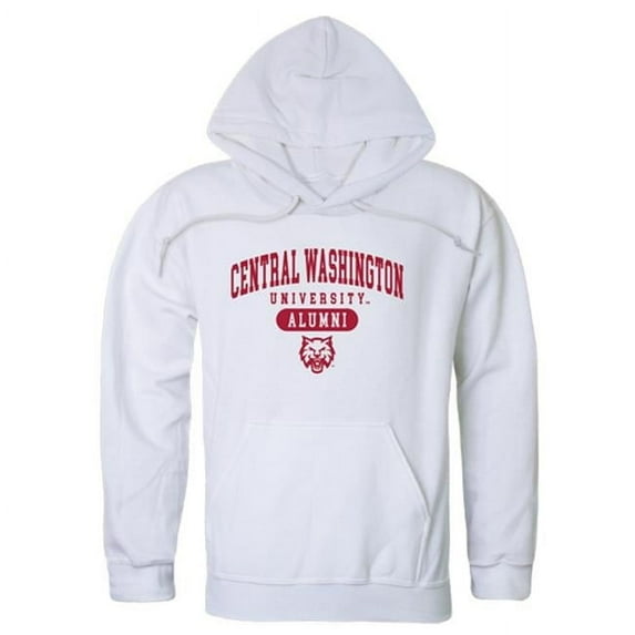 Men Central Washington Wildcats Alumni Hoodie, White - Extra Large