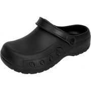 Men Chef Clogs Slip Resistant Garden Clogs with Arch Support Safety Nursing Shoes Work Shoes Water Oil Resistant for Men Food Service