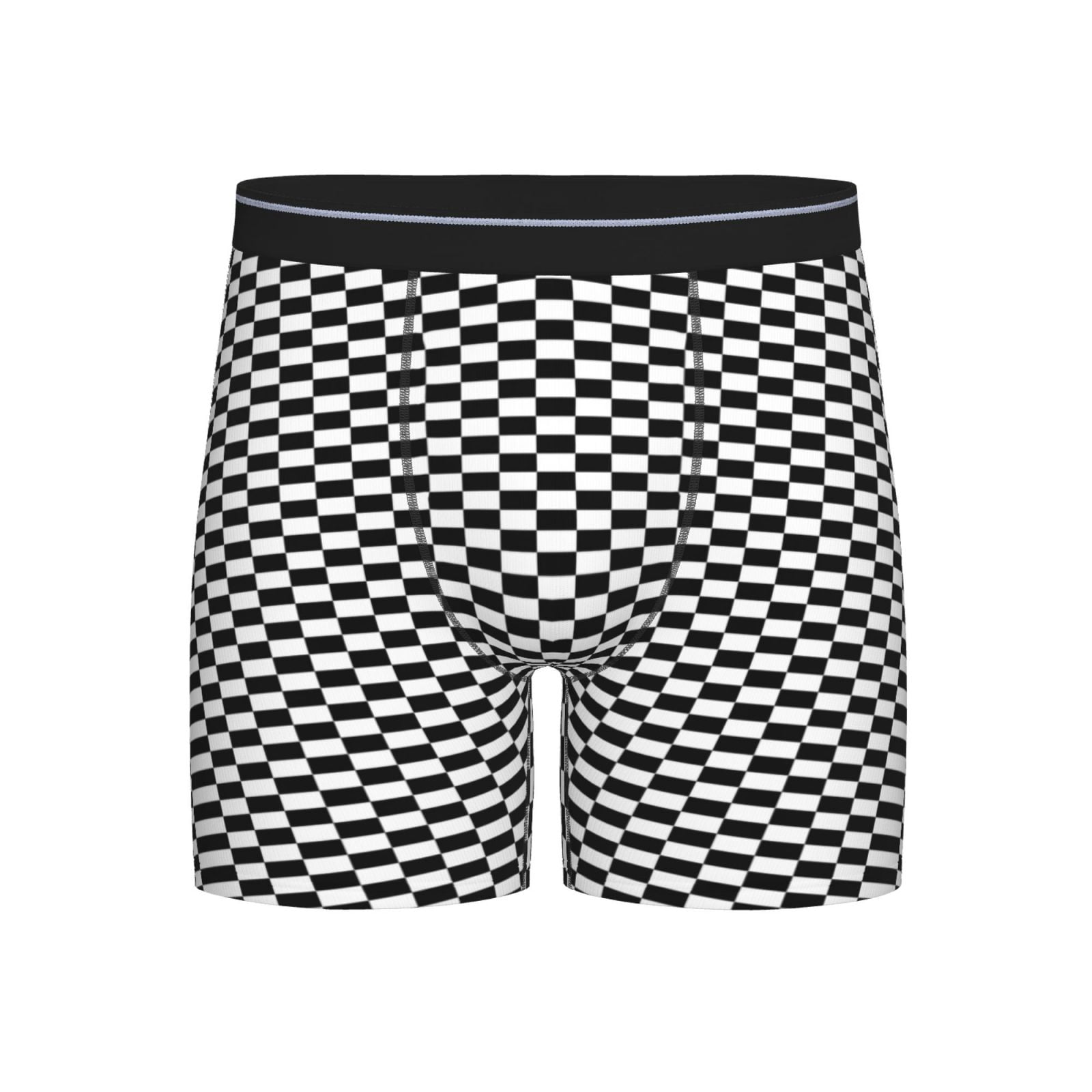 Men Chess Checkerboard Boxer Briefs Novelty Boxer Shorts Underwear No men-chess-checkerboard-boxer-briefs-novelty-boxer-shorts-underwear-no
